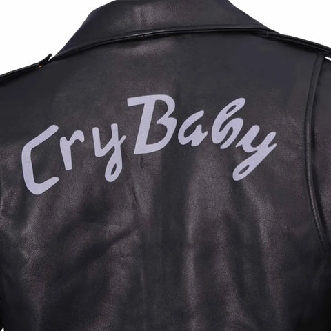 Johnny Depp Cry Baby Wade Walker Black Leather Jacket