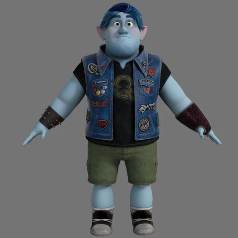 Disney Onward Barley Lightfoot Denim Mens Vest