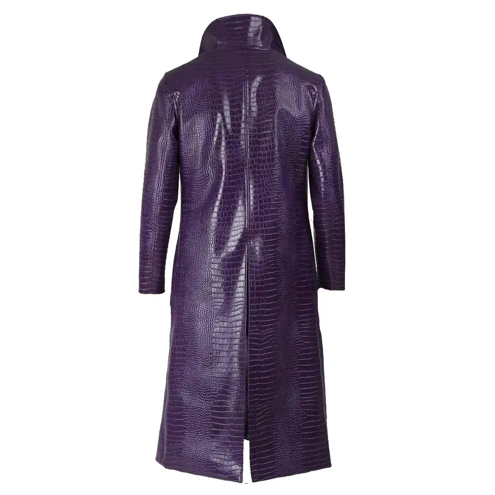 Joker Suicide Squad Coat | Jared Leto Purple Faux Leather Coat