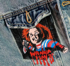 Chucky Jean Halloween Costume Jacket