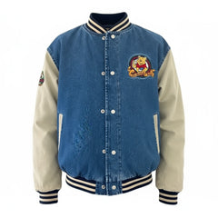 Winnie The Pooh Denim Varsity Jacket