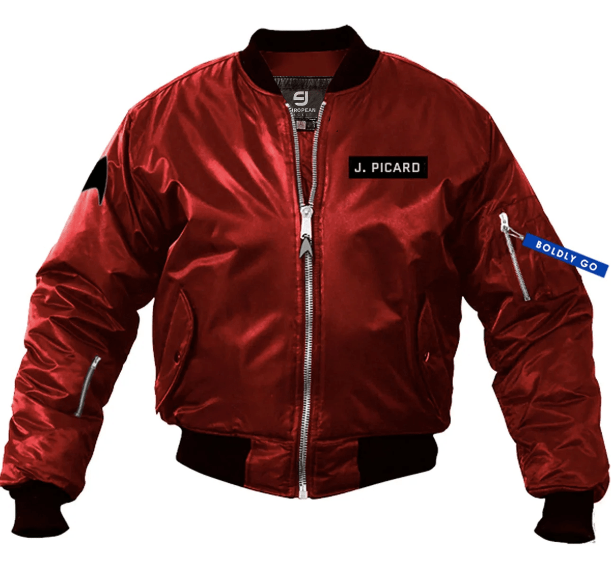 Unisex Varsity Jacket | Star Trek Bomber Style Satin Jacket