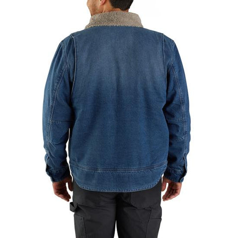 Relaxed Fit Denim Sherpa-Lined Jacket