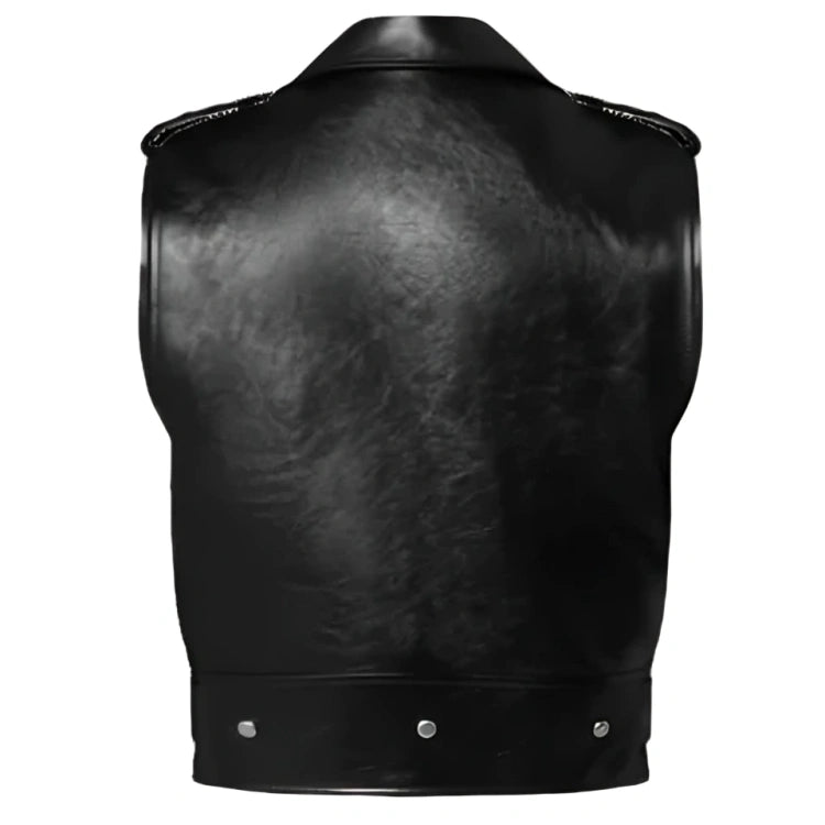 Full Grain Leather Biker vest