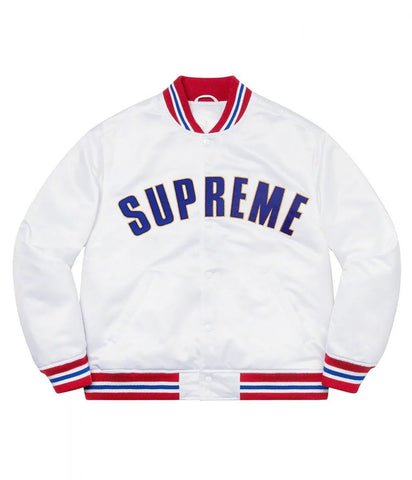 supreme satin varsity jacket​
