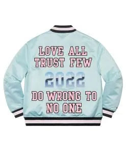 Supreme Love All Trust Few 2022 Do Wrong To No One Satin Jacket