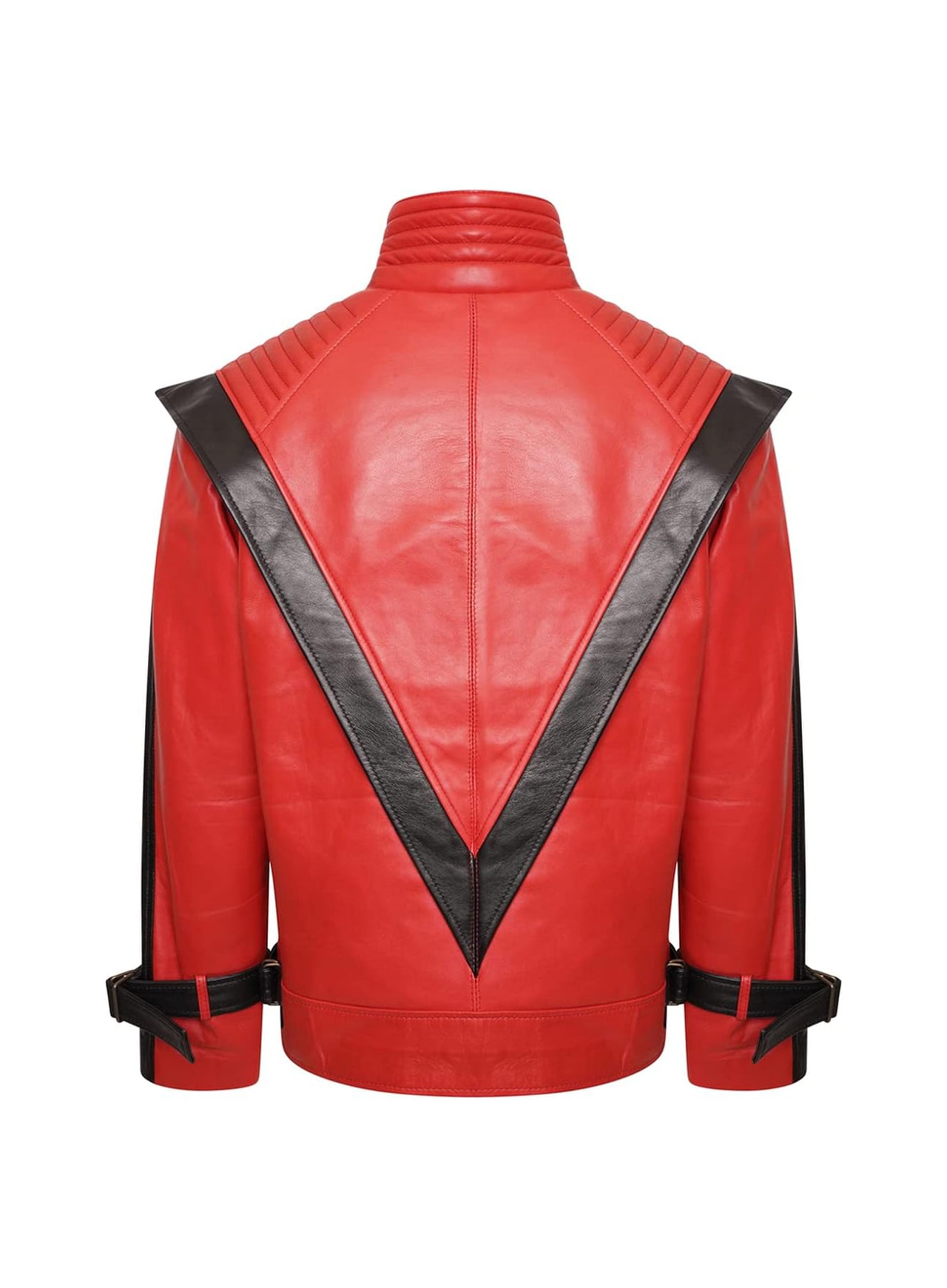 Michael Jackson Thriller Red Leather Jacket