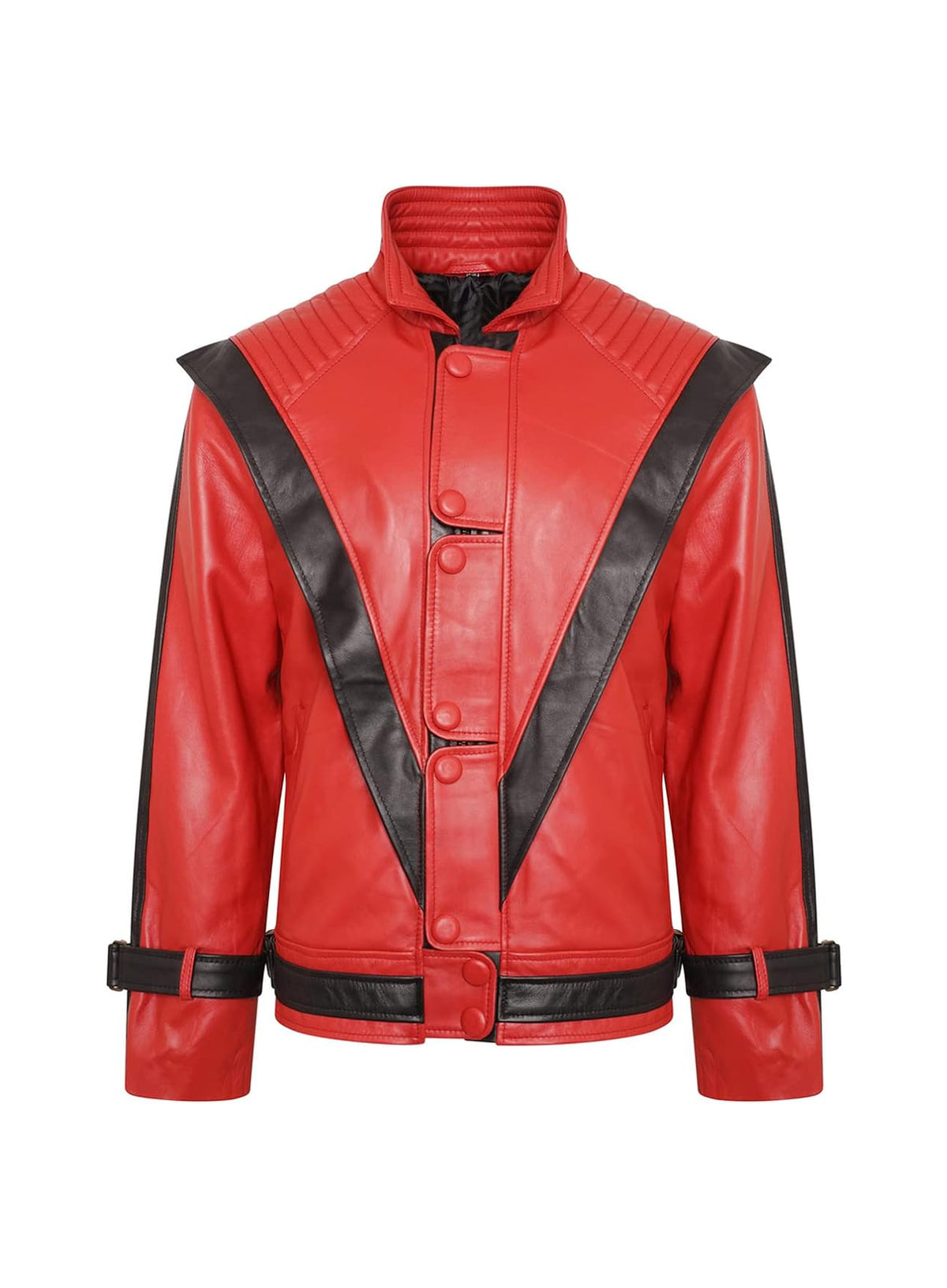 Michael Jackson Thriller Red Leather Jacket