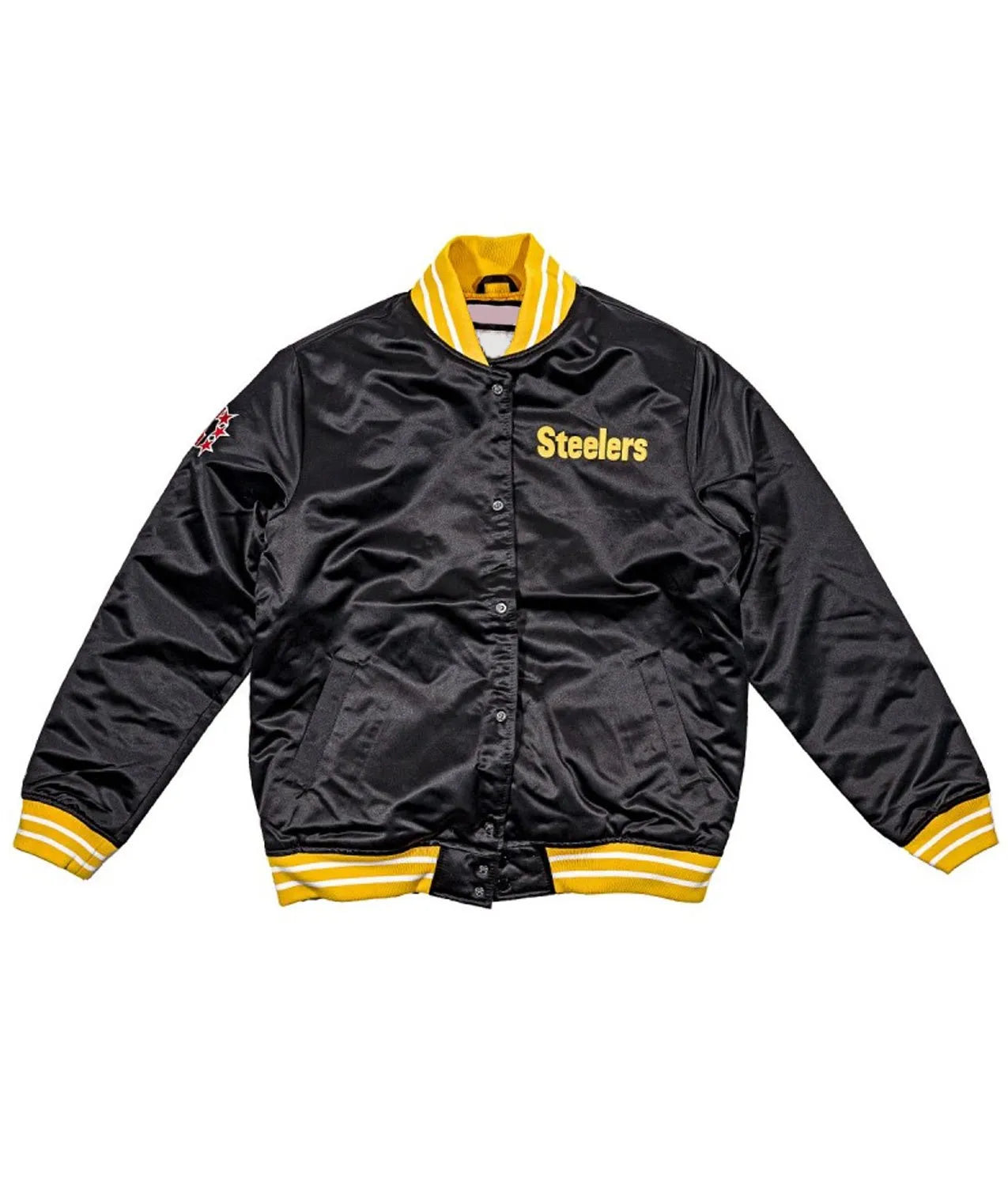 NFL Black Pittsburgh Steelers Heavyweight Satin Jacket