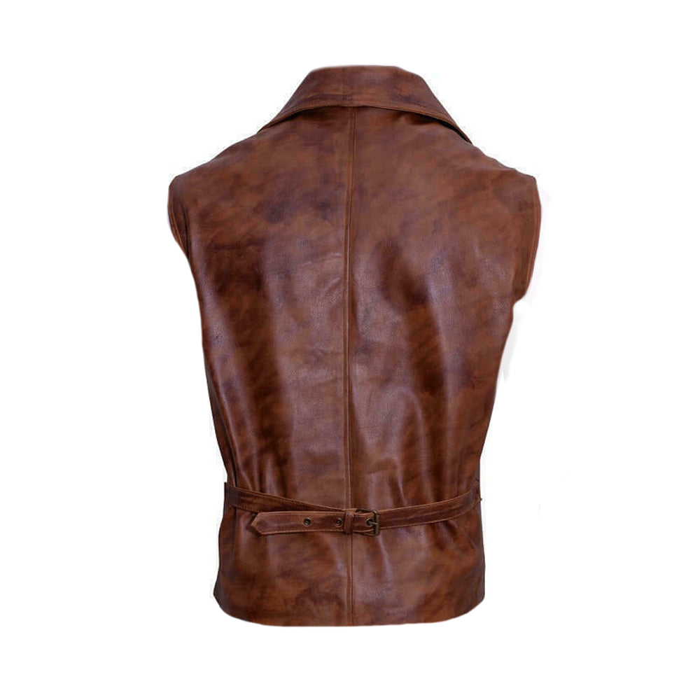 Allan Quatermain The League Of Extraordinary Brown Leather Vest