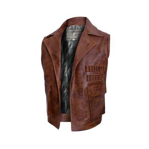 Allan Quatermain The League Of Extraordinary Brown Leather Vest