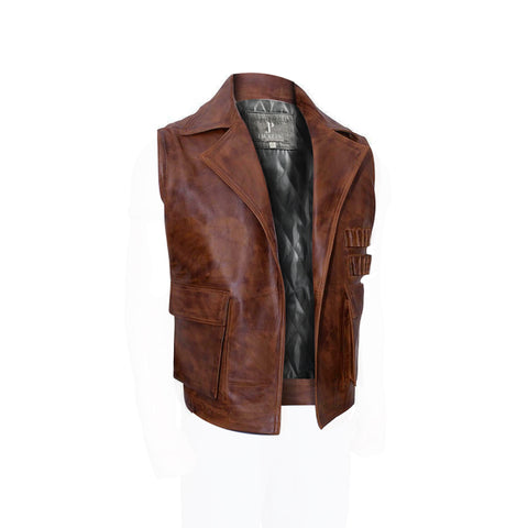 Allan Quatermain The League Of Extraordinary Brown Leather Vest