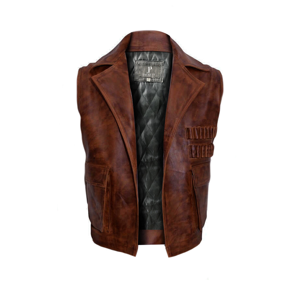 Allan Quatermain The League Of Extraordinary Brown Leather Vest