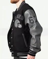 Venom 2 Eddie Brock  Detroit Lions Varsity Jacket