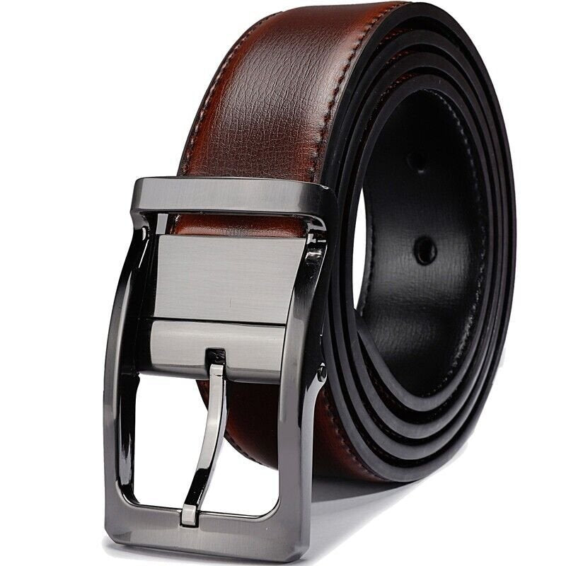 Black & Brown Reversible Formal & Casual Wear Genuine Leather Belt