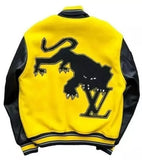 Louis Vuitton Yellow and Black Varsity Jacket