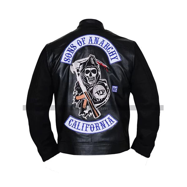 Jax Teller Motorcycle Jacket Vest With Patches S7