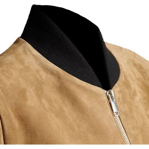 The Leider Suede Bomber Jacket