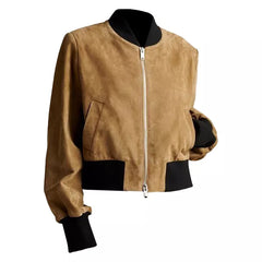 The Leider Suede Bomber Jacket
