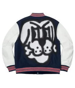 Supreme Bone Letterman Jacket