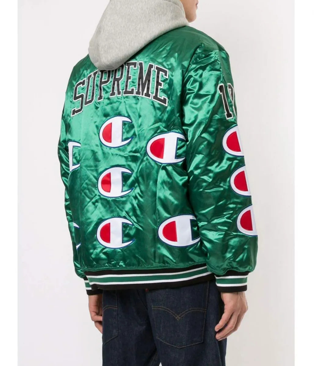 Varsity Supreme Champion Satin Jacket with Hood