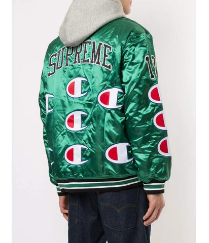 Varsity Supreme Champion Satin Jacket with Hood