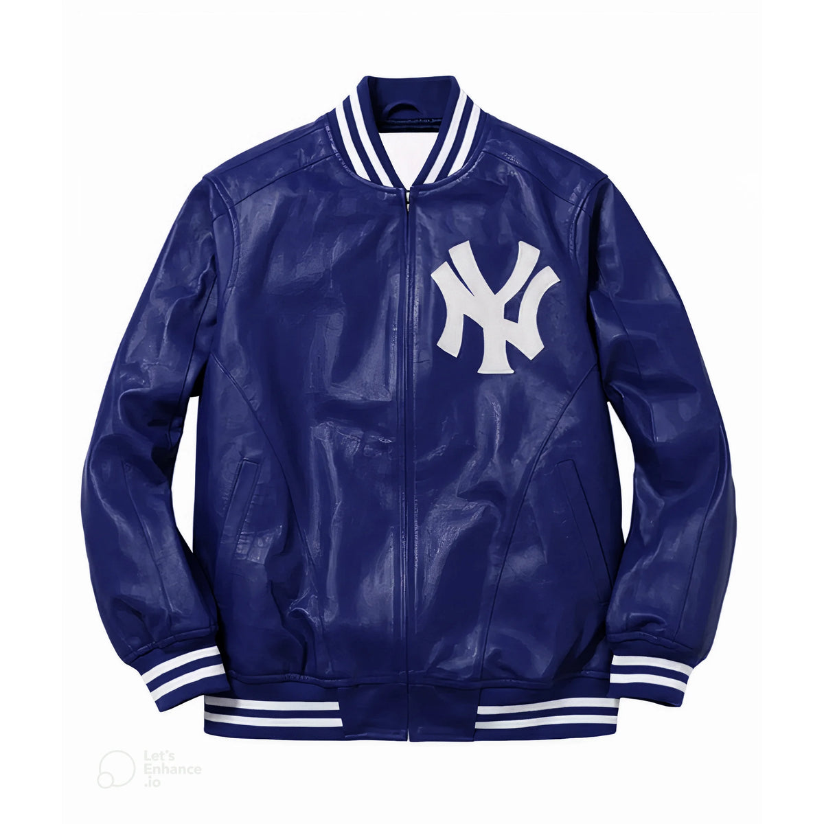 New York Varsity Jacket | Baseball Blue Bomber Jacket