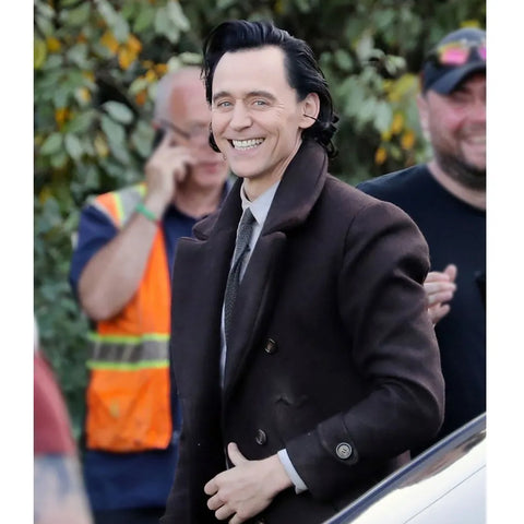 Loki Coat Season 2 | Tom Hiddleston Brown Wool Pea Coat