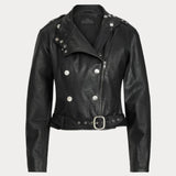 Women's Black Lambskin Leather Jacket