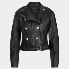 Women's Black Lambskin Leather Jacket