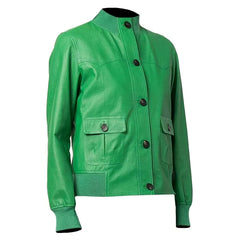 womens-green-leather-jacket-with-buttons
