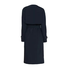 Womens Navy Blue Long Coat